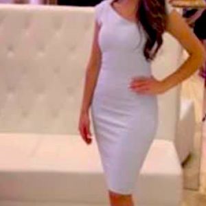 French connection light blue dress cap sleeve